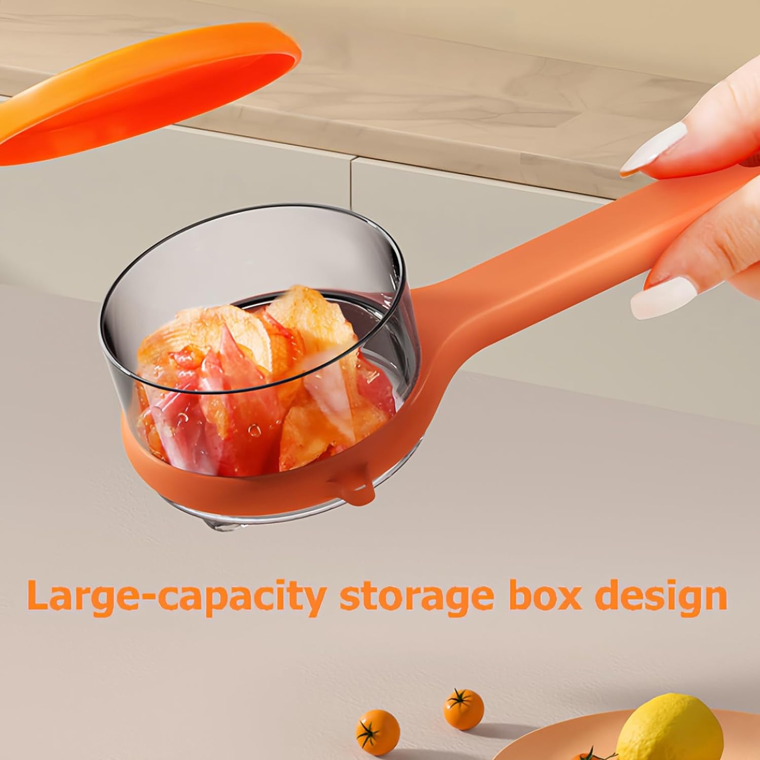 Peeling Knife with Storage Box, Fruit and Vegetable Peeler with Container