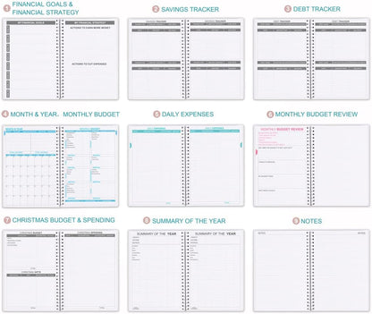 Budget Planner - Monthly Finance Organizer with Expense Tracker Notebook to Manage Your Money Effectively