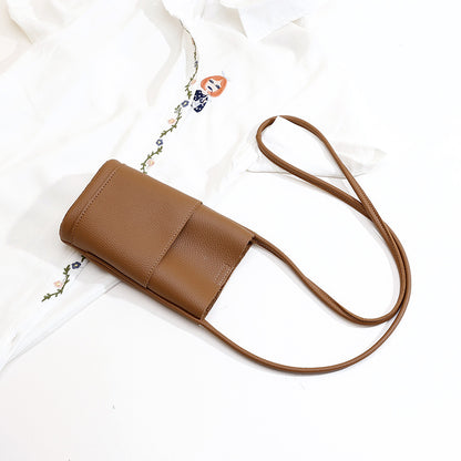 High-grade Soft Leather Mobile Phone Bag Female Crossbody